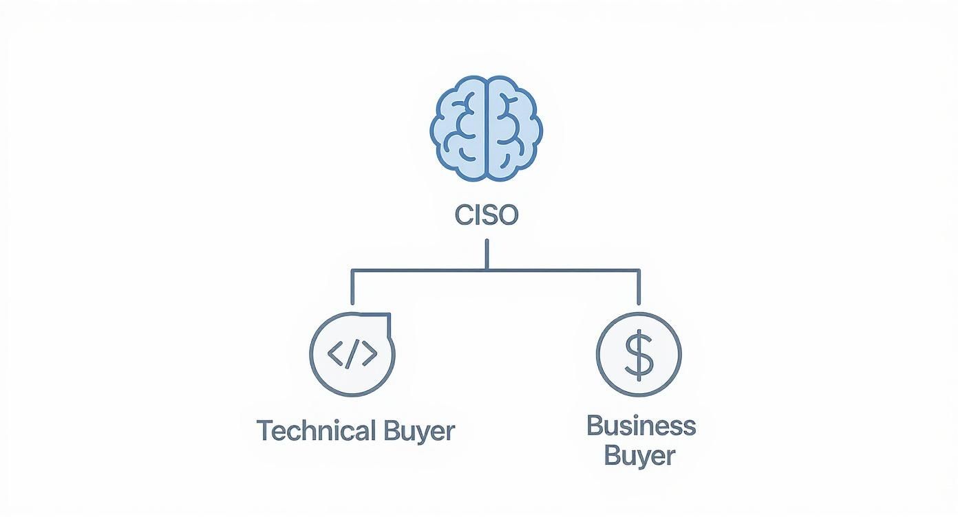 Infographic about cybersecurity marketing
