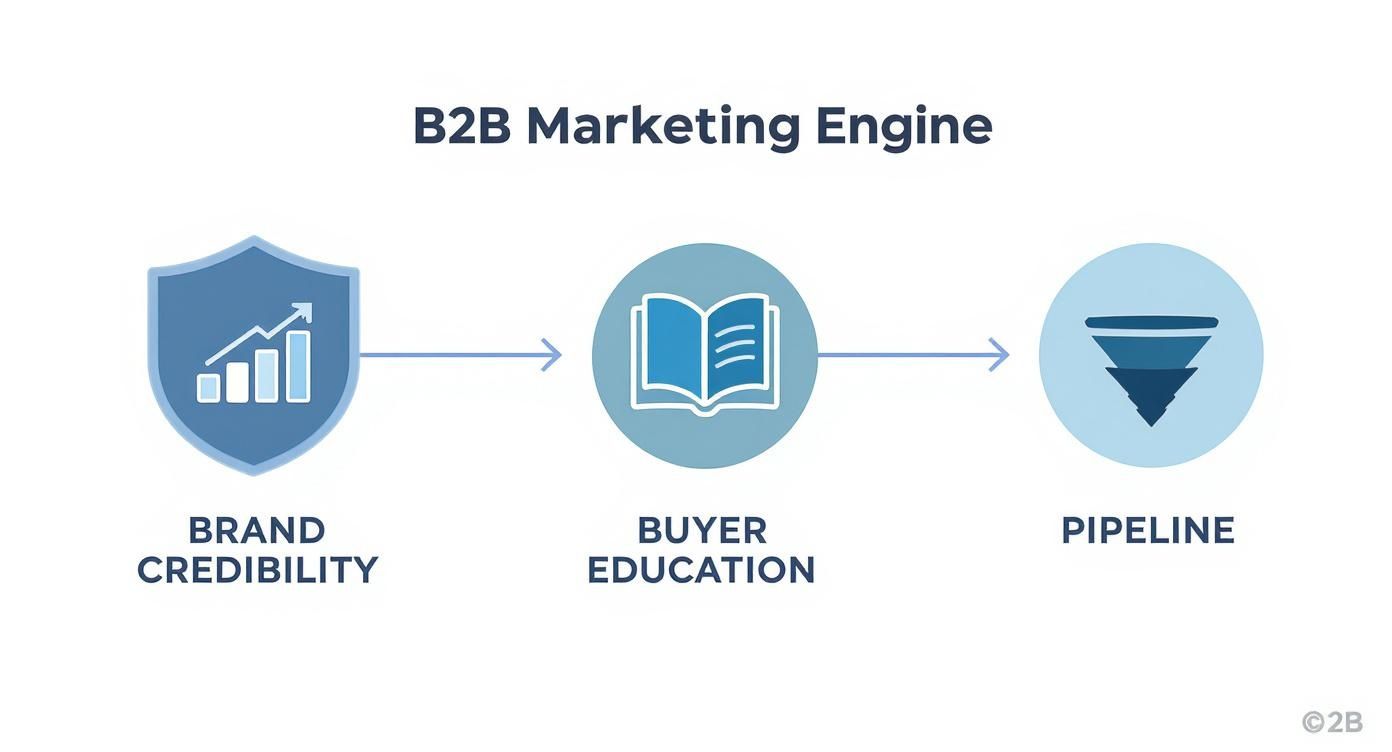 Infographic about b2b tech marketing