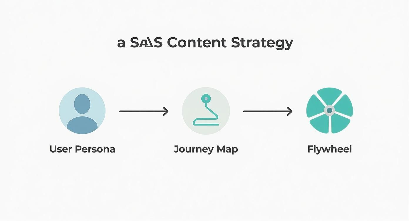 Infographic about content marketing for saas companies