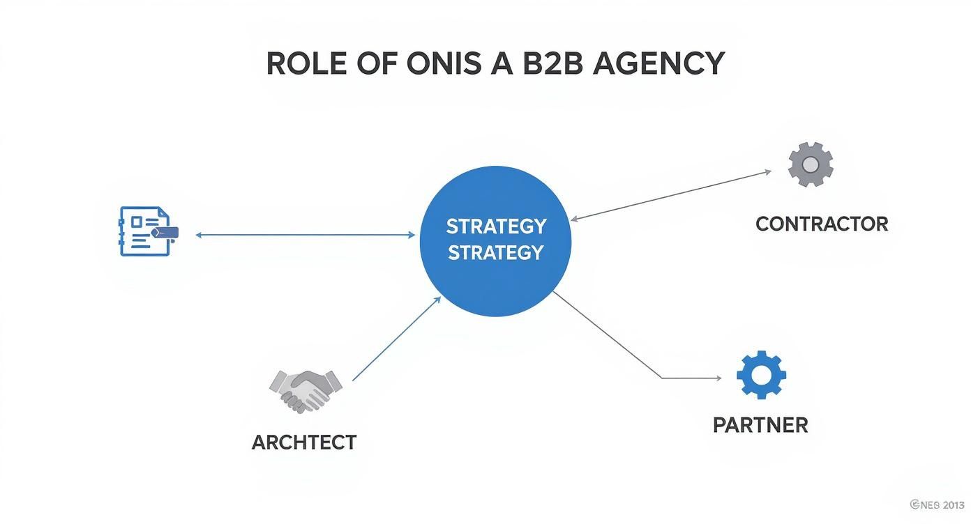 Infographic about agency for b2b marketing