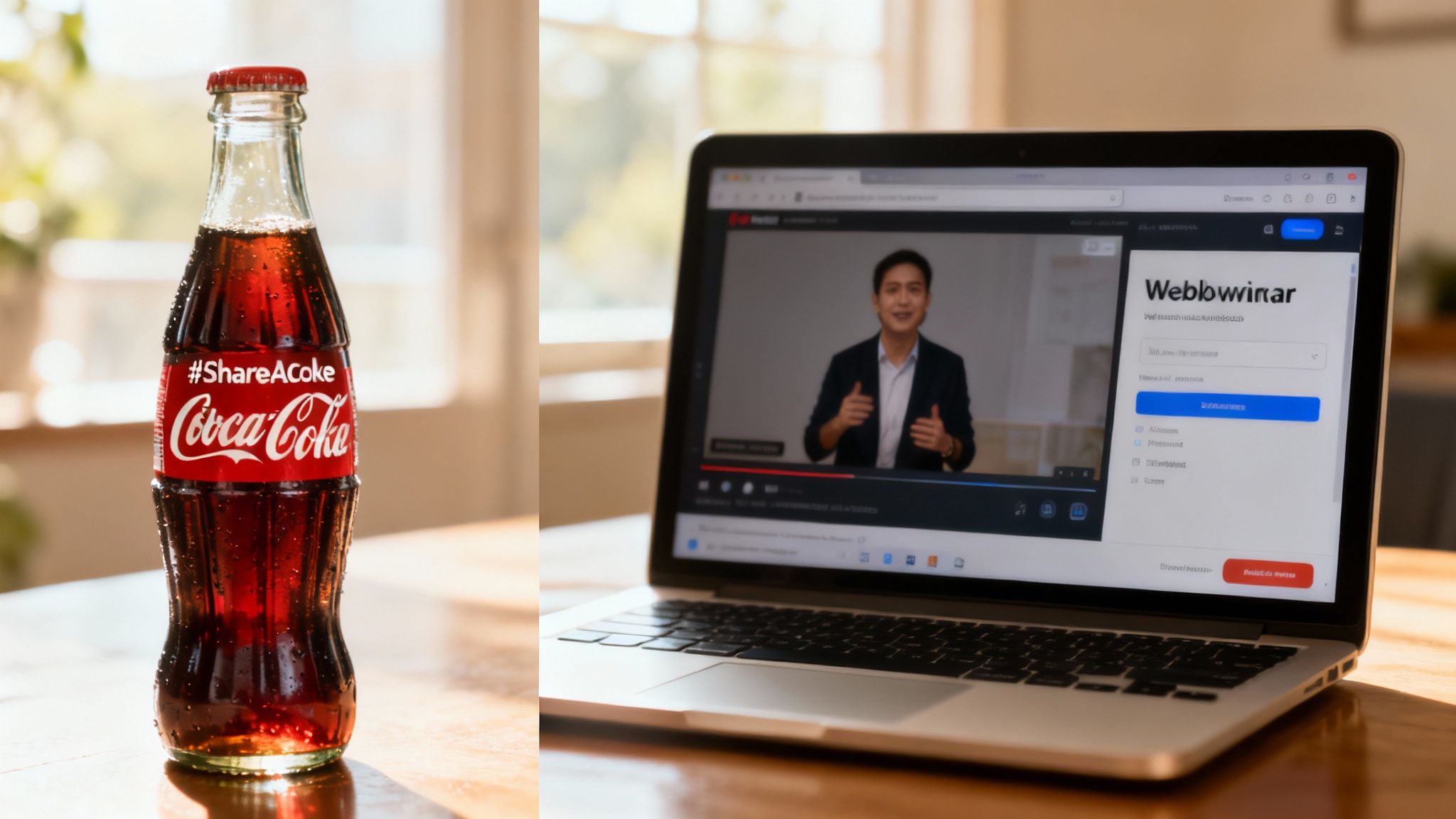 A person holding a Coca-Cola bottle with a name on it, showing the 'Share a Coke' campaign in action.