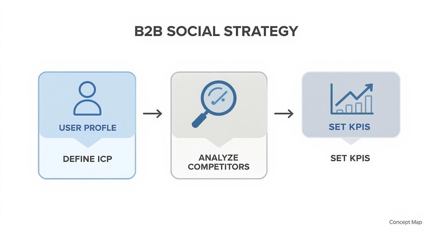 Infographic about b2b marketing social media