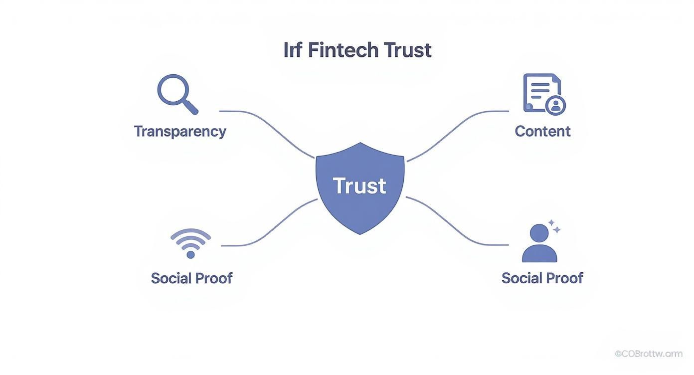 Infographic about fintech marketing