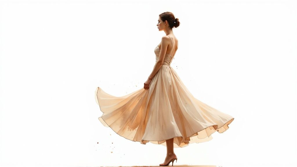 Fit-and-Flare Dresses for Bottom-Heavy Bodies