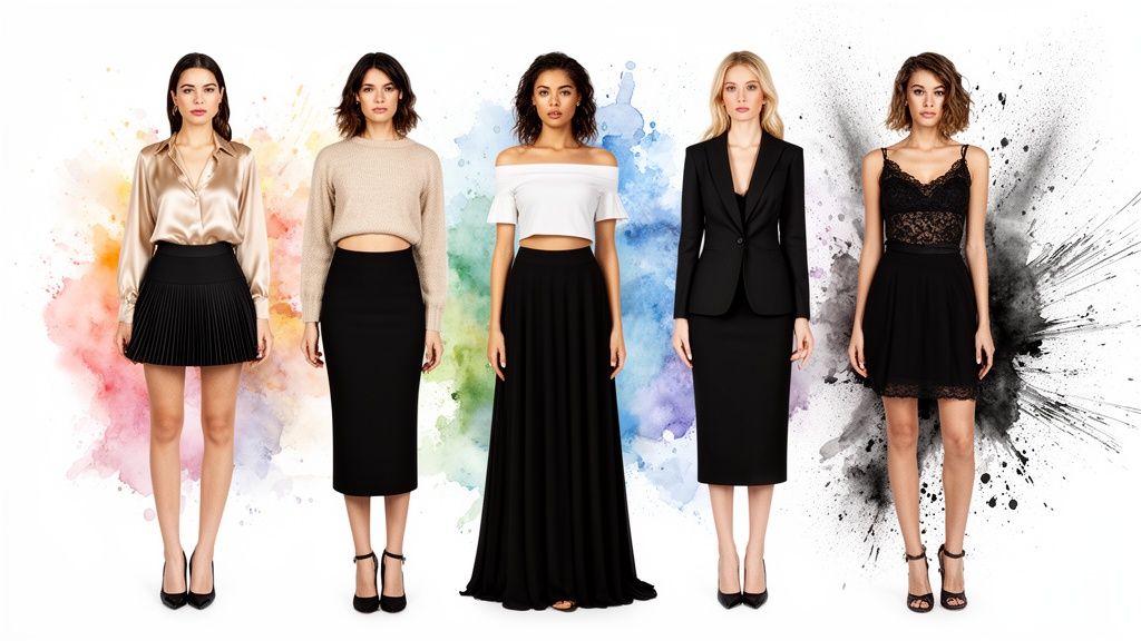 10 Timeless Tops to Wear with Black Skirts in 2026