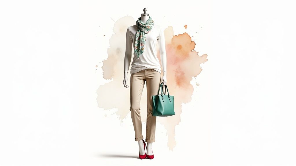 Neutral Base with Statement Accessories