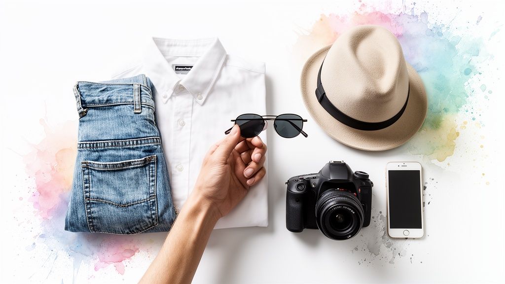 Flat lay clothing photography: Master Tips for Stunning E-commerce Shots