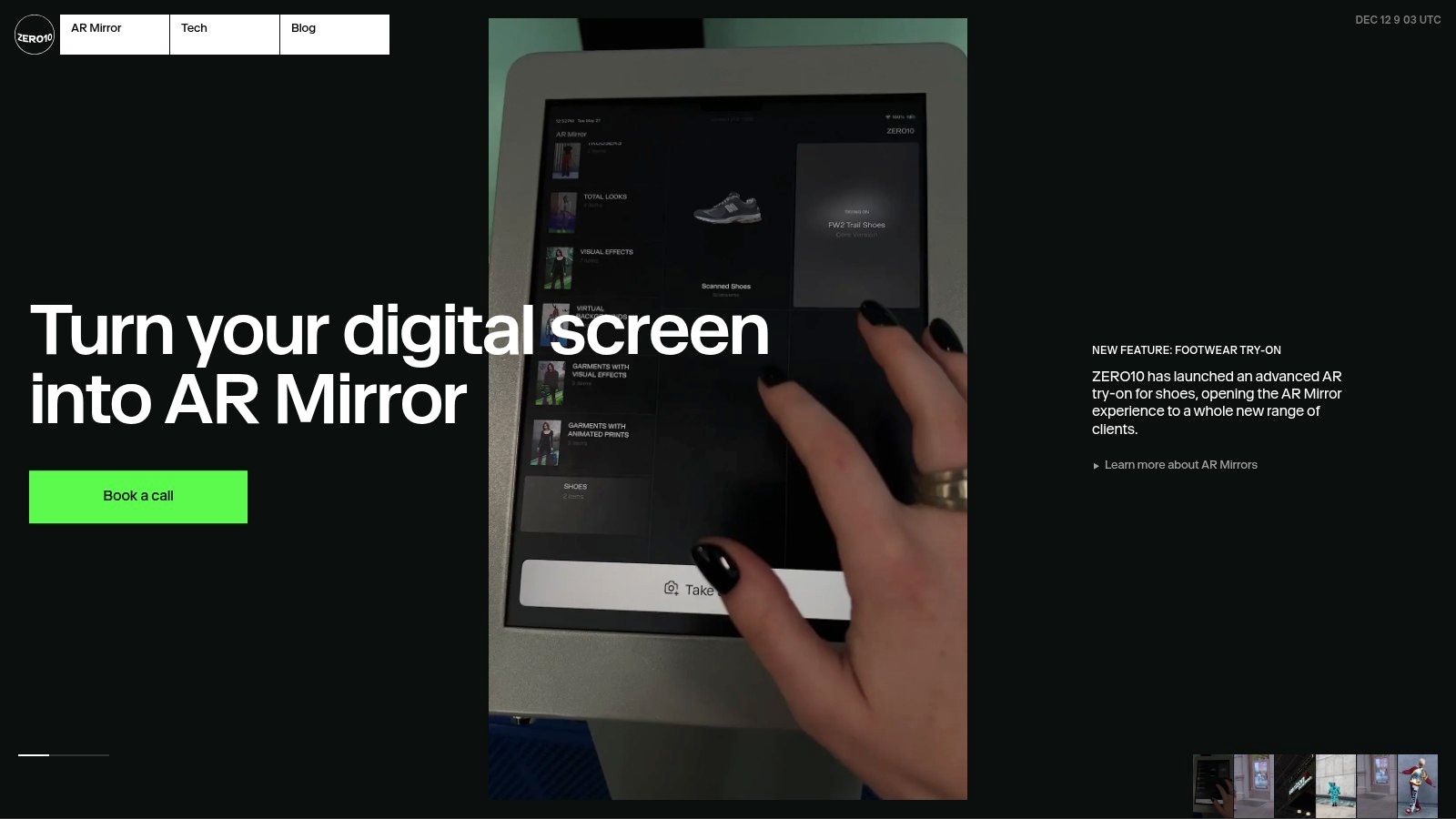 ZERO10 – AR fashion try‑on platform