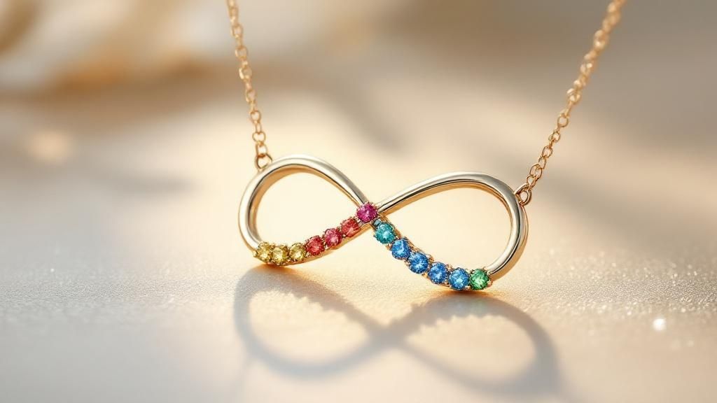 Infinity Birthstone Necklace