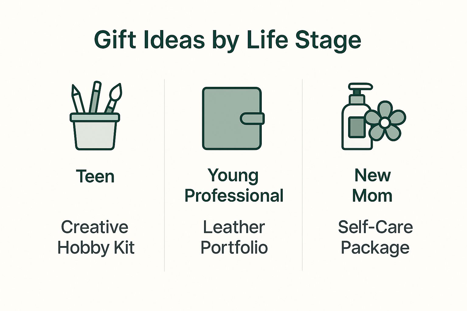 Infographic about gifts for a daughter from mother