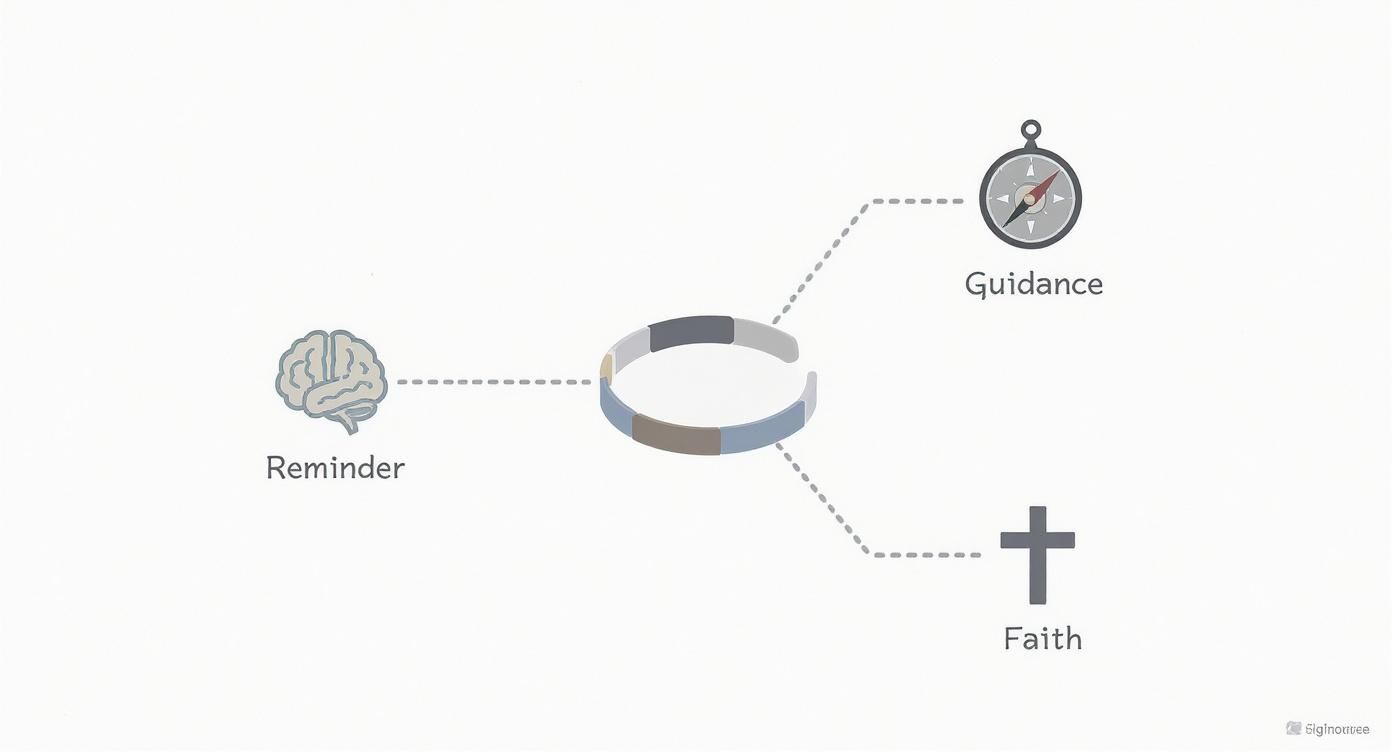 Infographic about 10 commandments bracelet