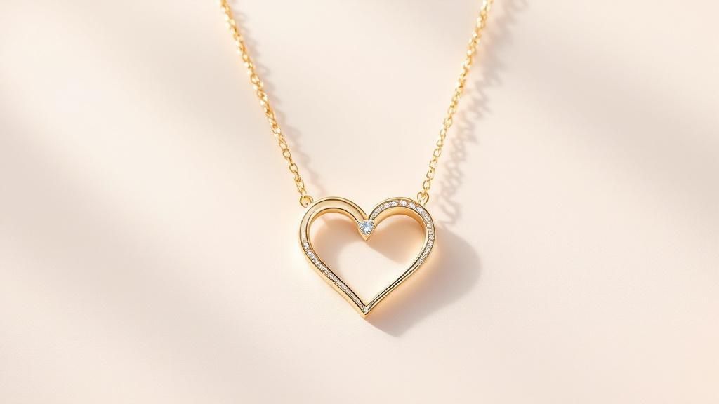 Heart Cluster Birthstone Necklace