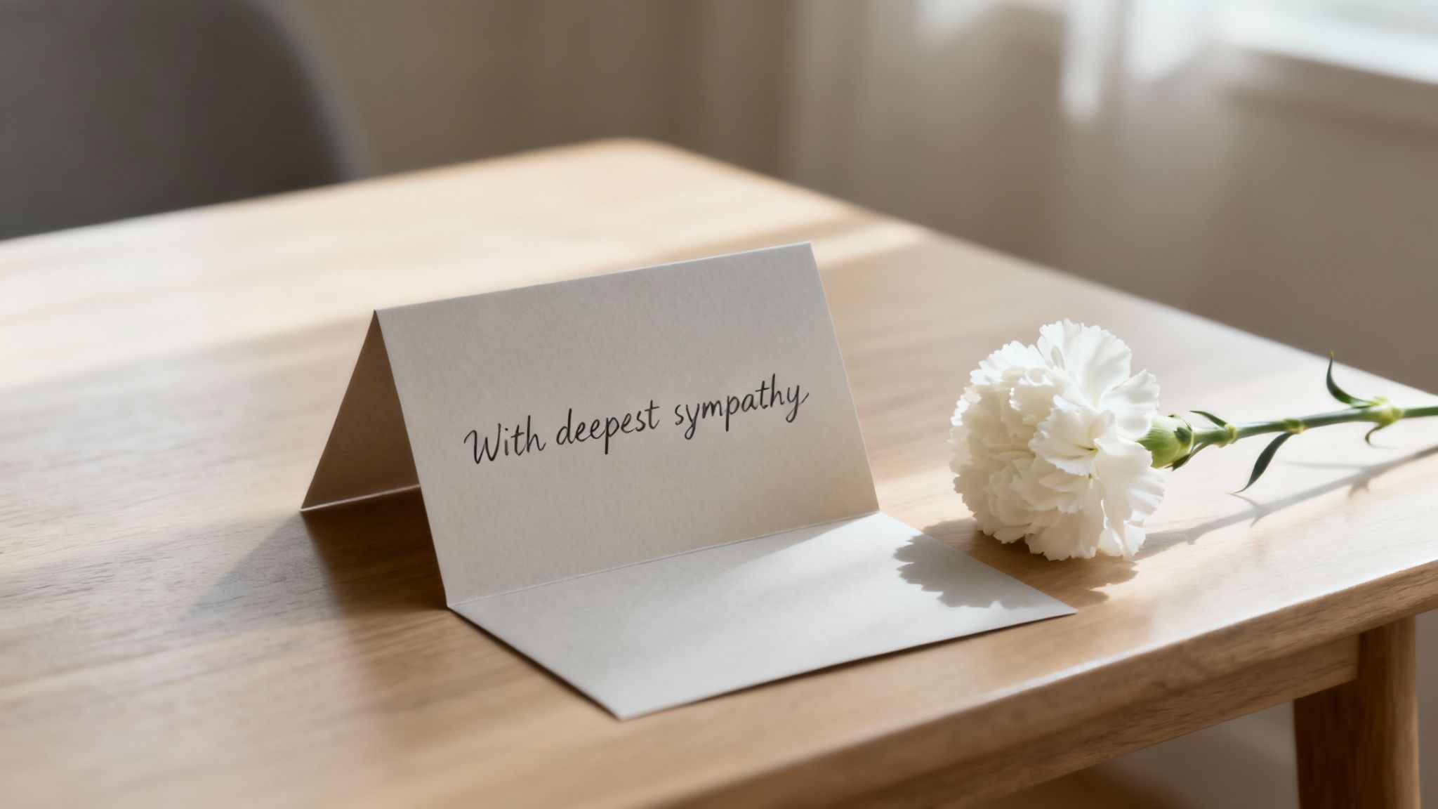 Simple Expression of Sympathy