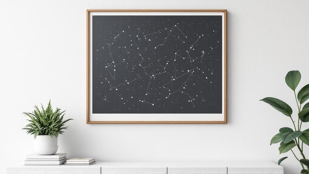 Custom Star Map of Graduation Day