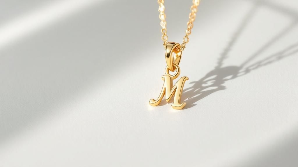 Birthstone-Accented Initial Necklace