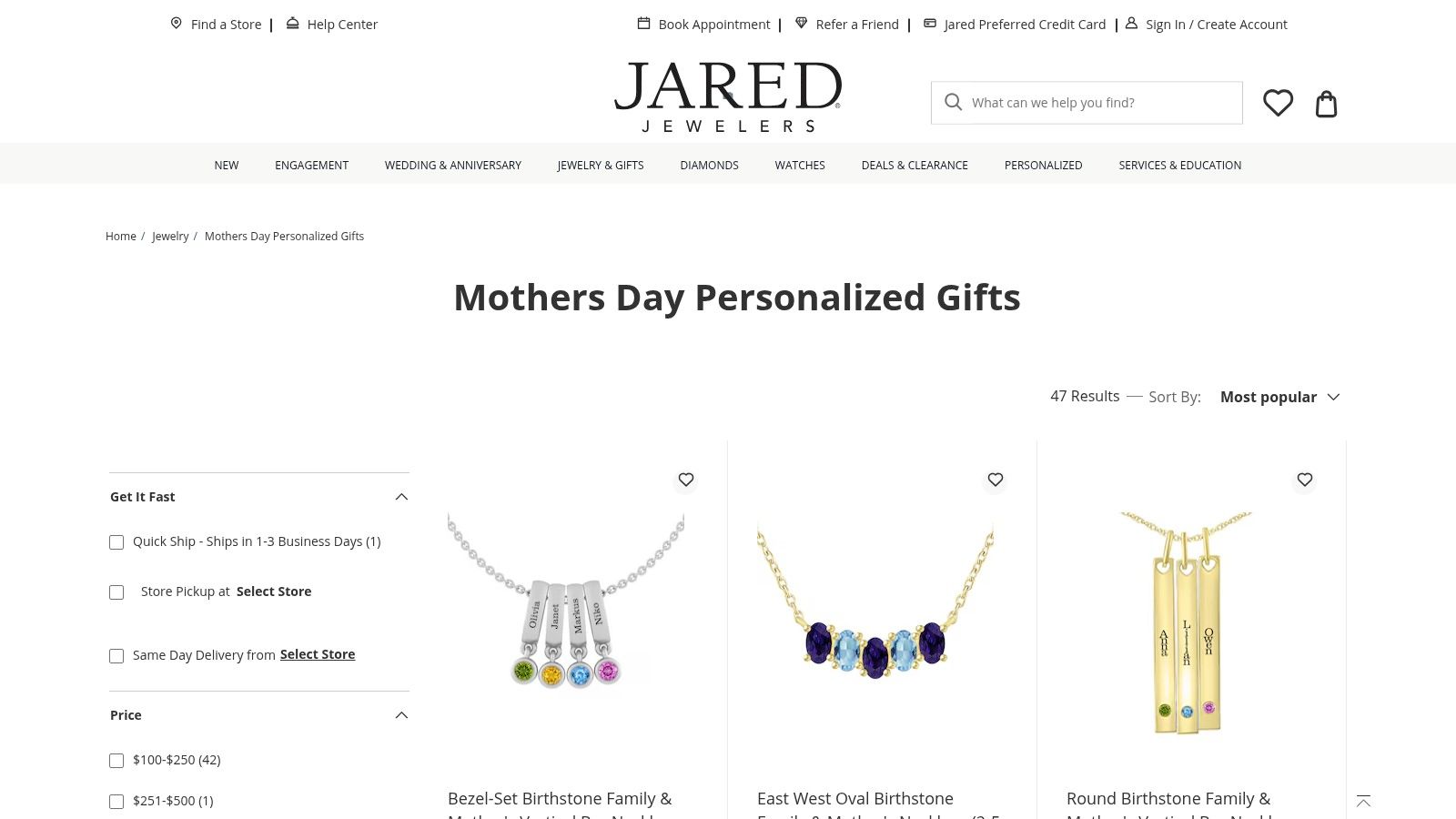 Jared Personalized Necklace