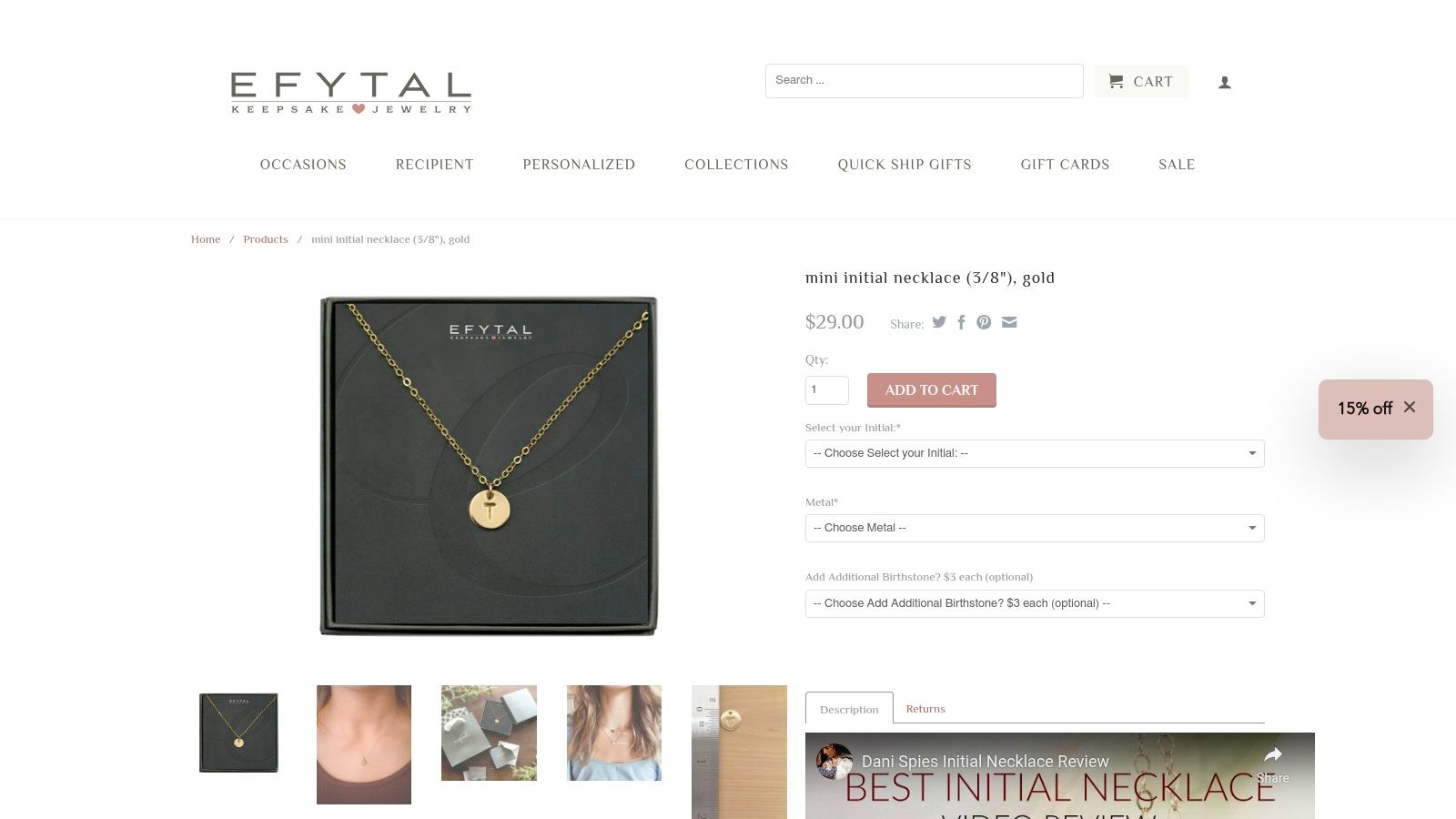 1. EFYTAL Jewelry: The Artisan's Touch of Dainty Elegance