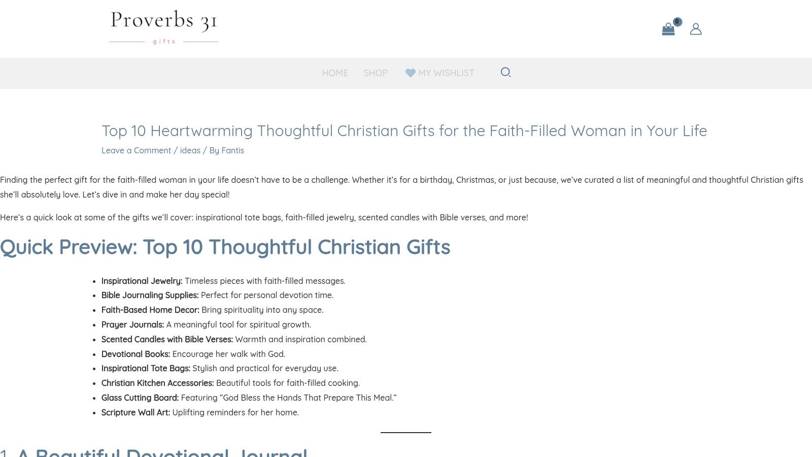 Proverbs 31 Gifts Store