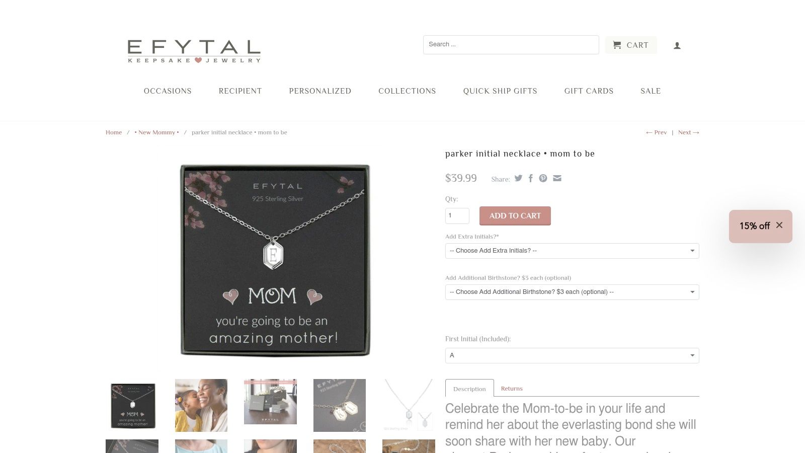 EFYTAL Jewelry: Artisan Craftsmanship for a Personal Touch