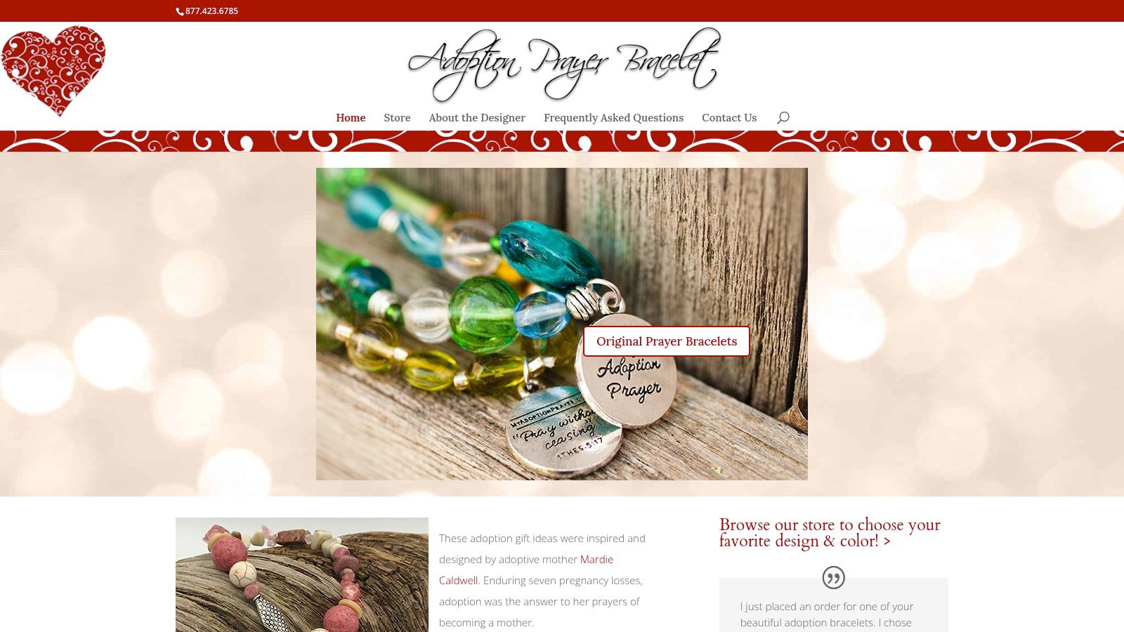 Adoption Prayer Bracelet