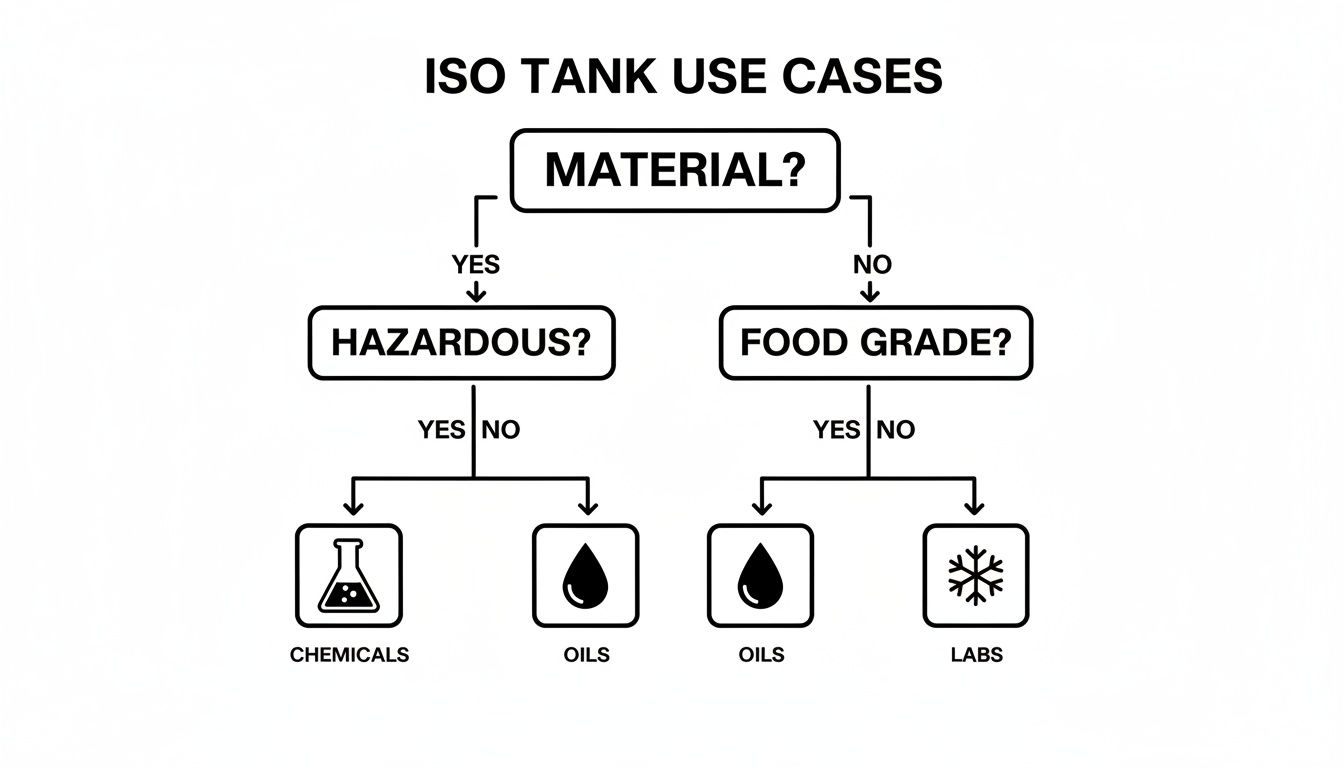 Infographic about container iso tank