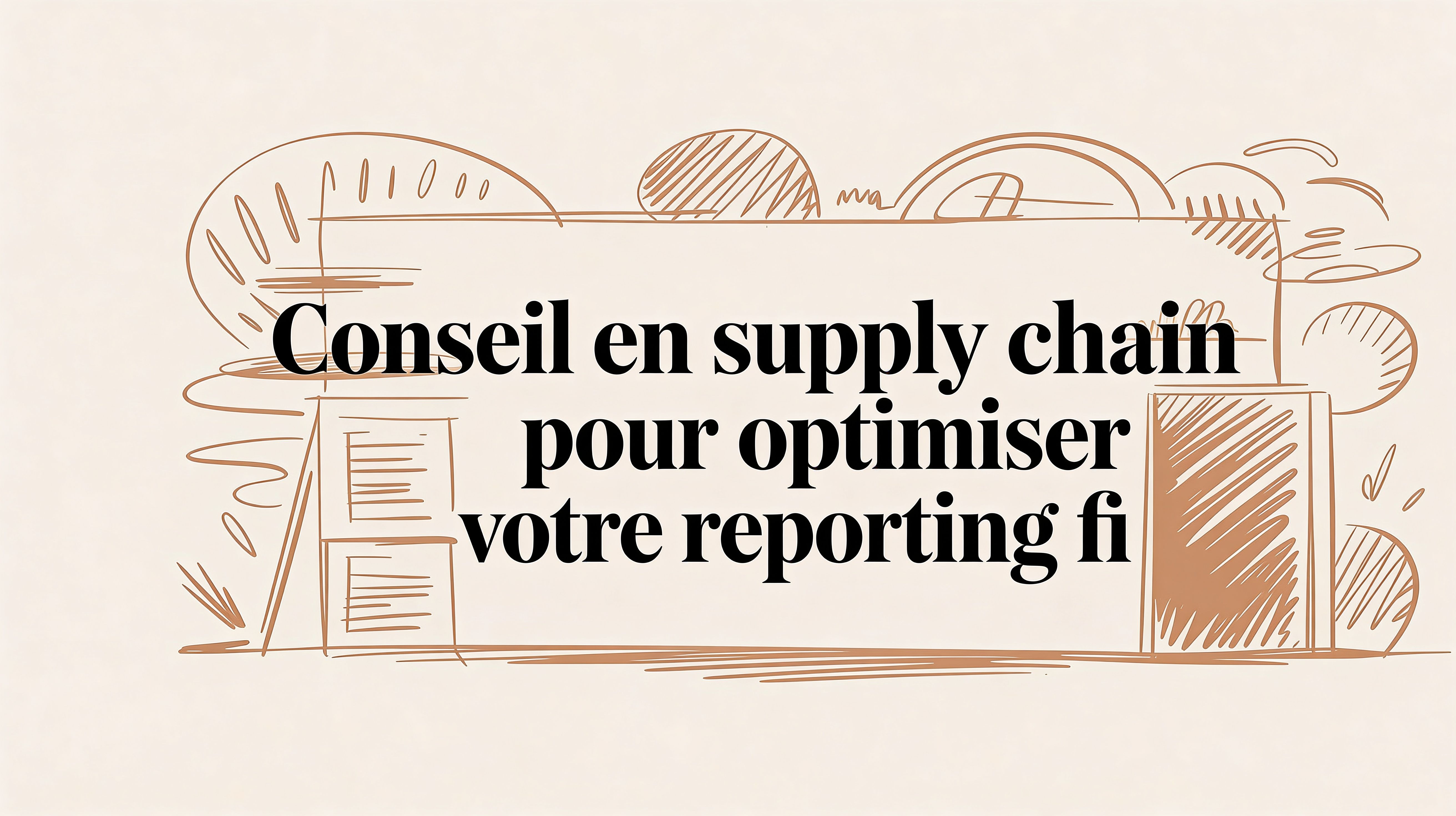 Le supply chain consulting pour optimiser votre reporting financier