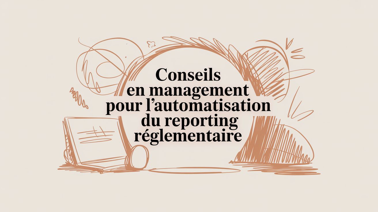 Conseils en management pour l'automatisation du reporting réglementaire