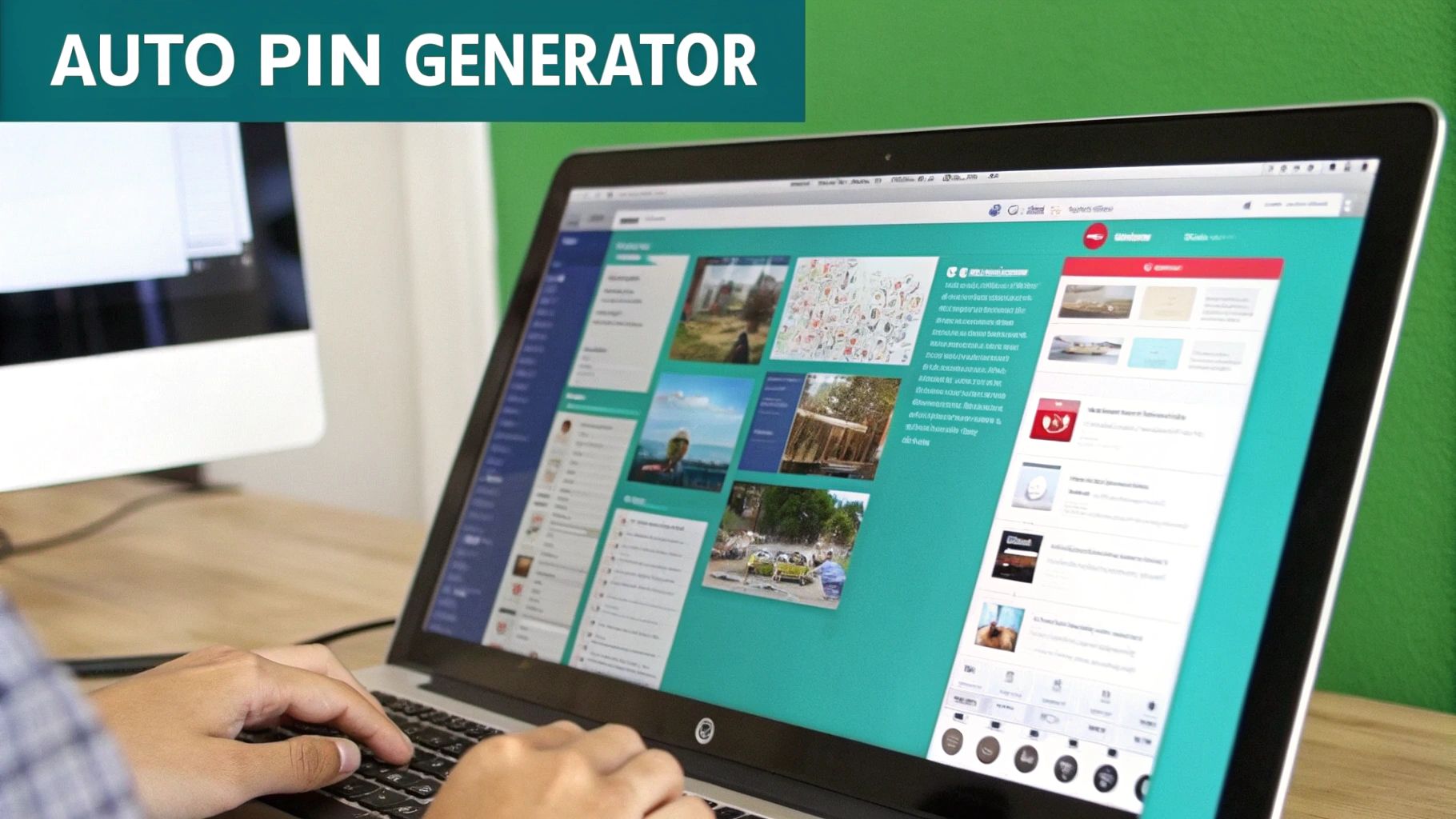 A user interface showing pins being generated from a URL.