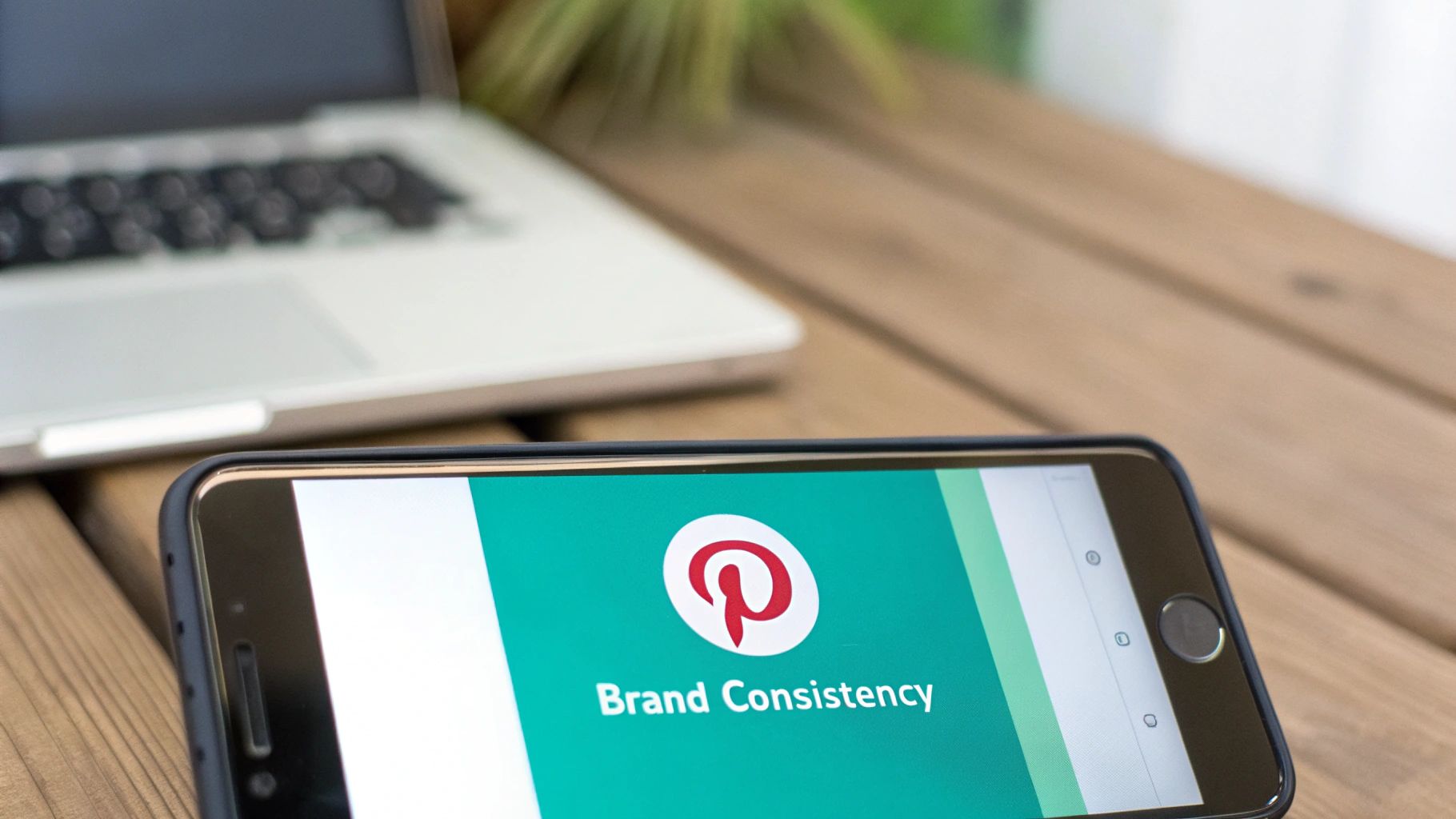 A user interface showing design customization options for a Pinterest pin.