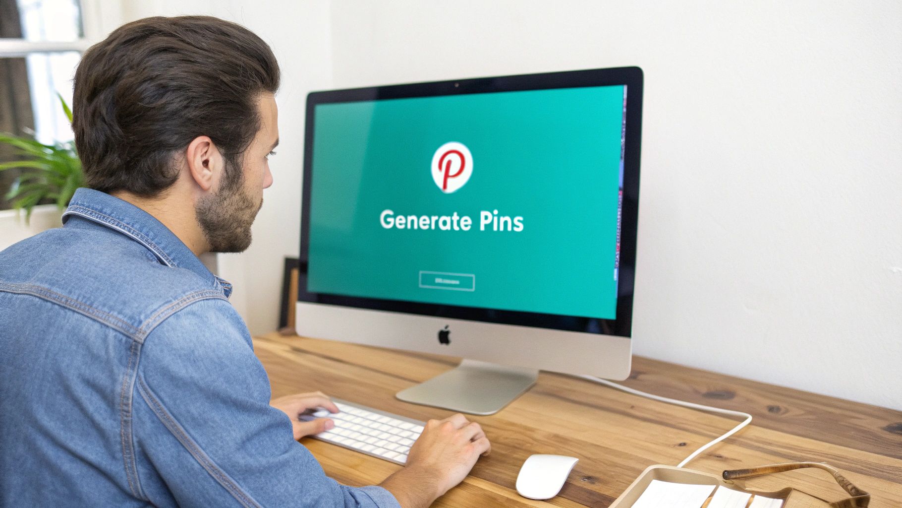 A cozy, AI-generated image of a stylish fall outfit, perfect for a Pinterest pin