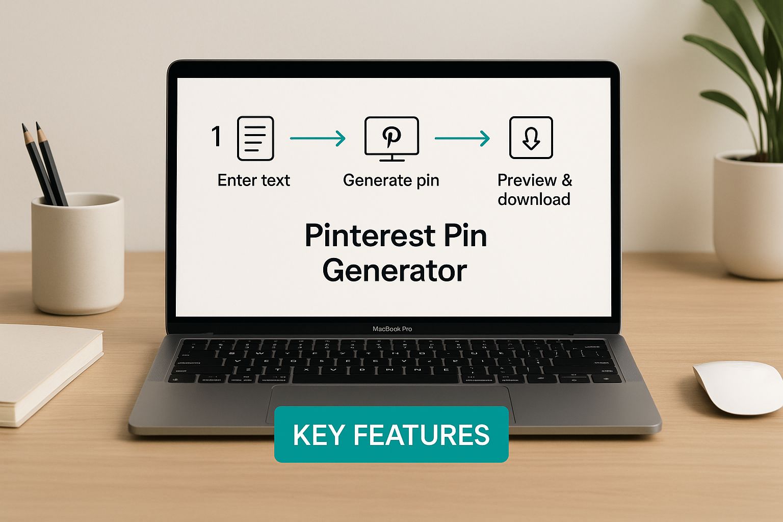 Infographic about pinterest pin generator