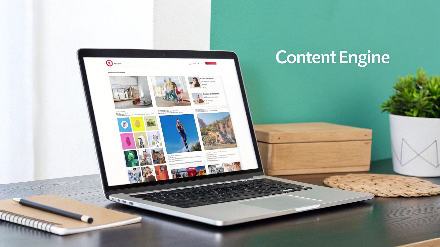 A collection of colorful, professionally designed Pinterest pins arranged in a grid, showcasing the variety a pin generator can create.