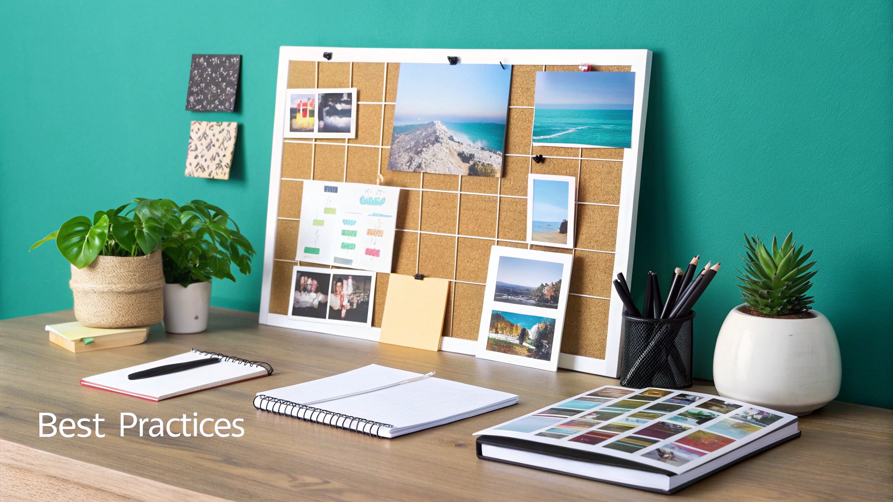 A visual representation of business growth with upward-trending charts and social media icons floating around a central gear, symbolizing automation.