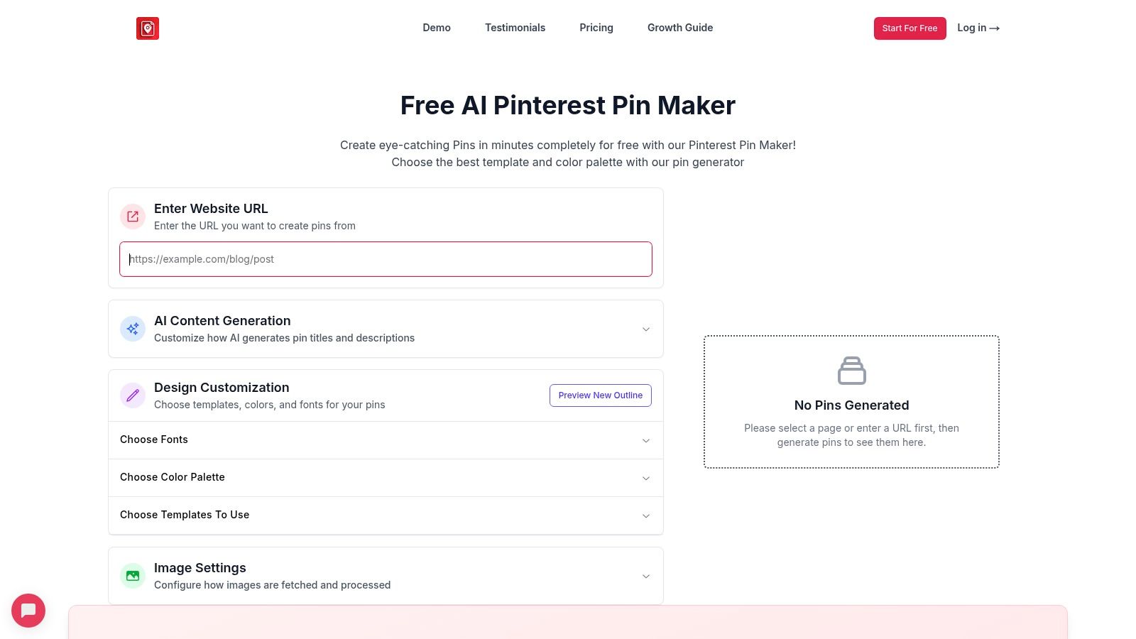 BlogToPin – Free AI Pinterest Pin Maker