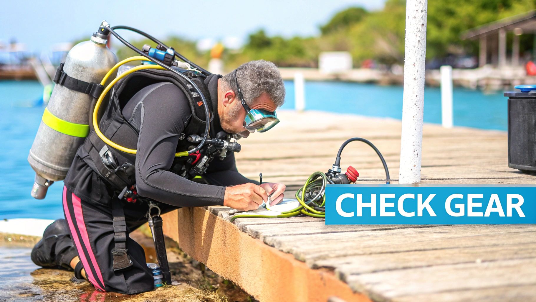 Is Scuba Diving Safe? The Ultimate Safety Guide 4 A scuba diver showing an 'ok' sign underwater during training