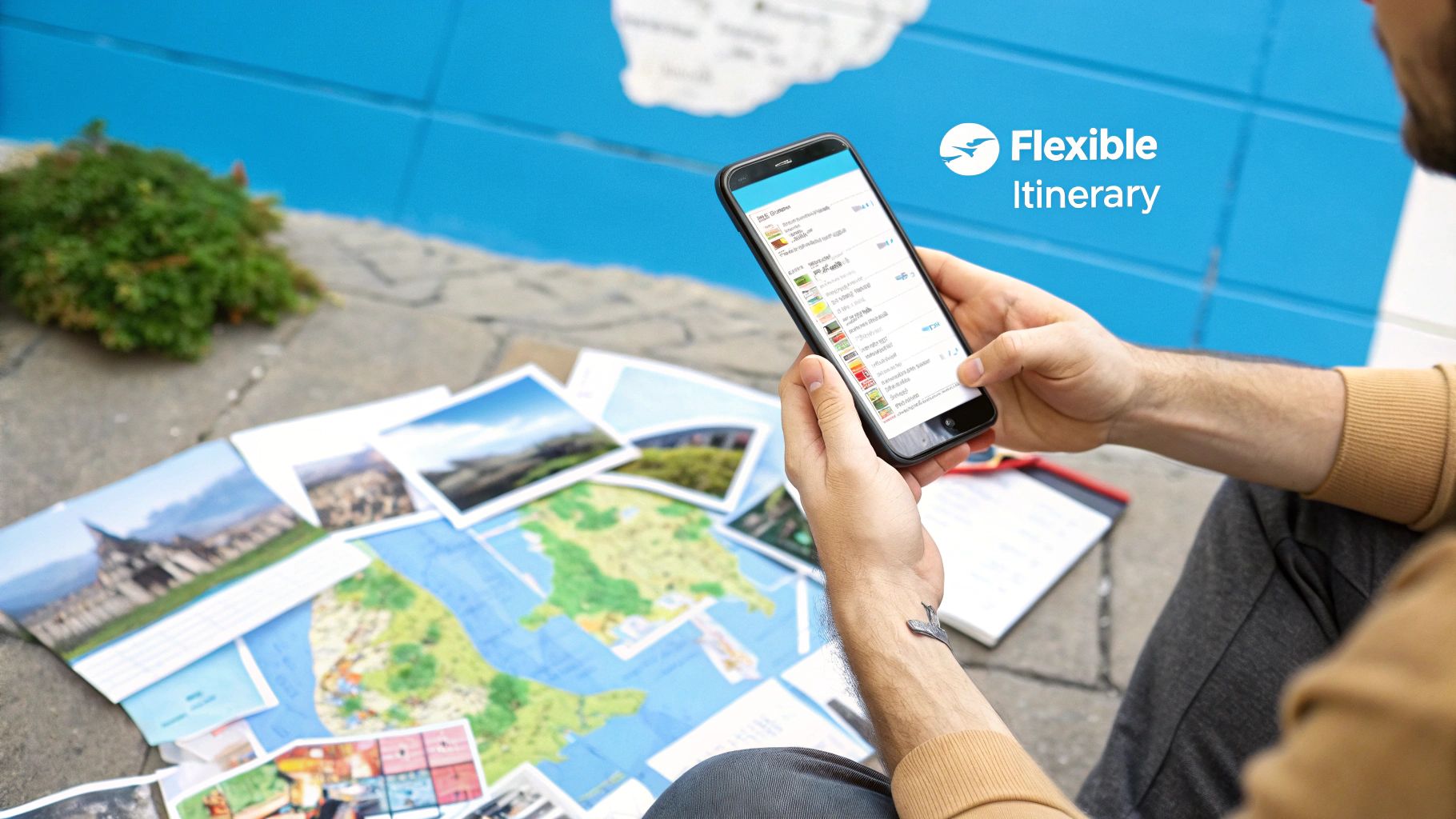 Planning a Group Trip Checklist: 7 Key Steps for 2025 4 A collaborative travel itinerary being planned on a tablet, showing a mix of scheduled activities and open time slots.