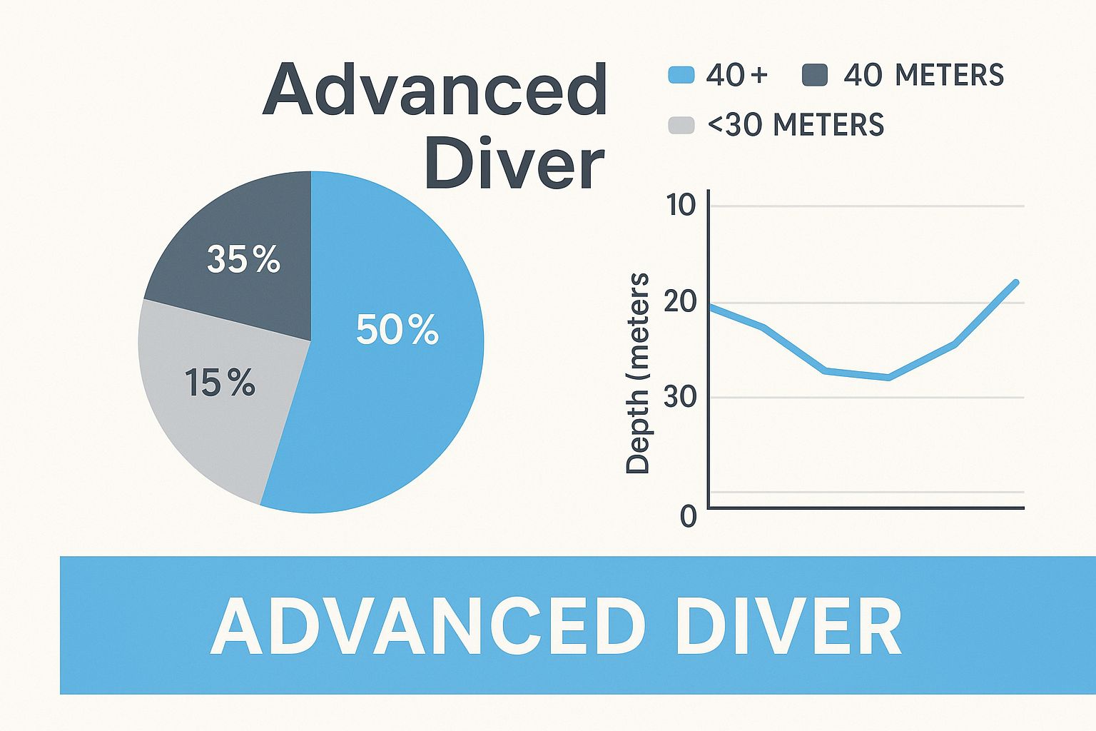 Infographic about different PADI certifications