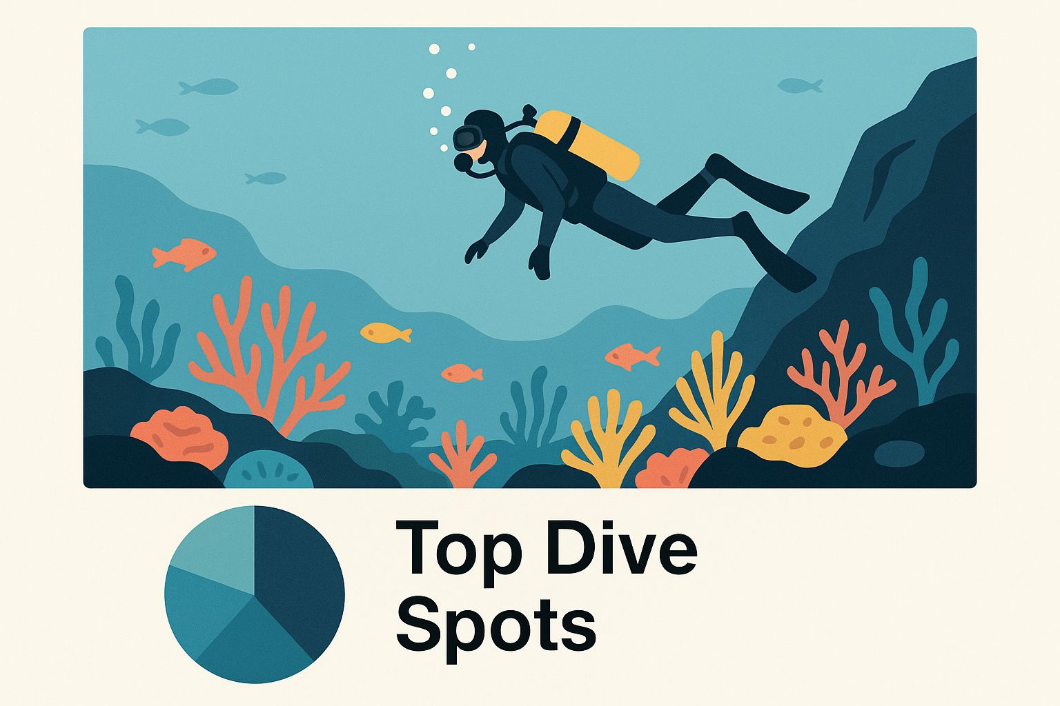 Infographic about scuba diving goa
