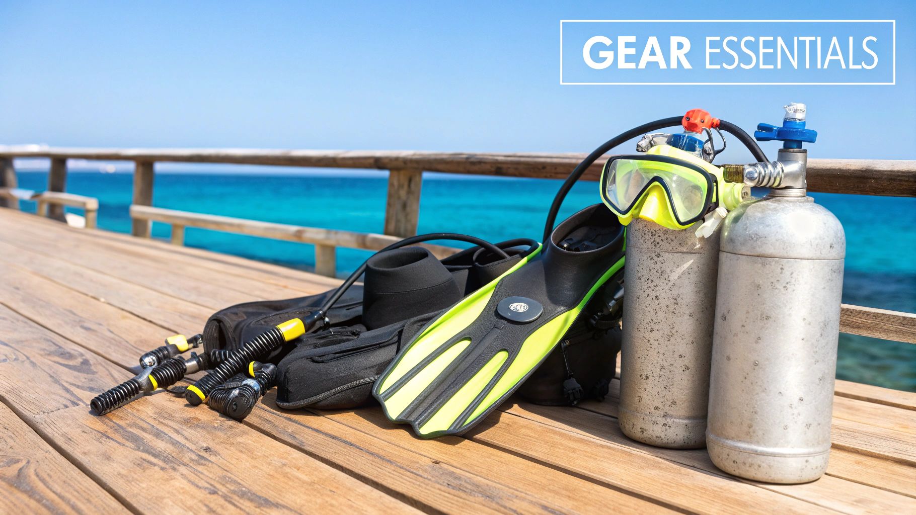 A diver signing paperwork at a dive centre before their training.
