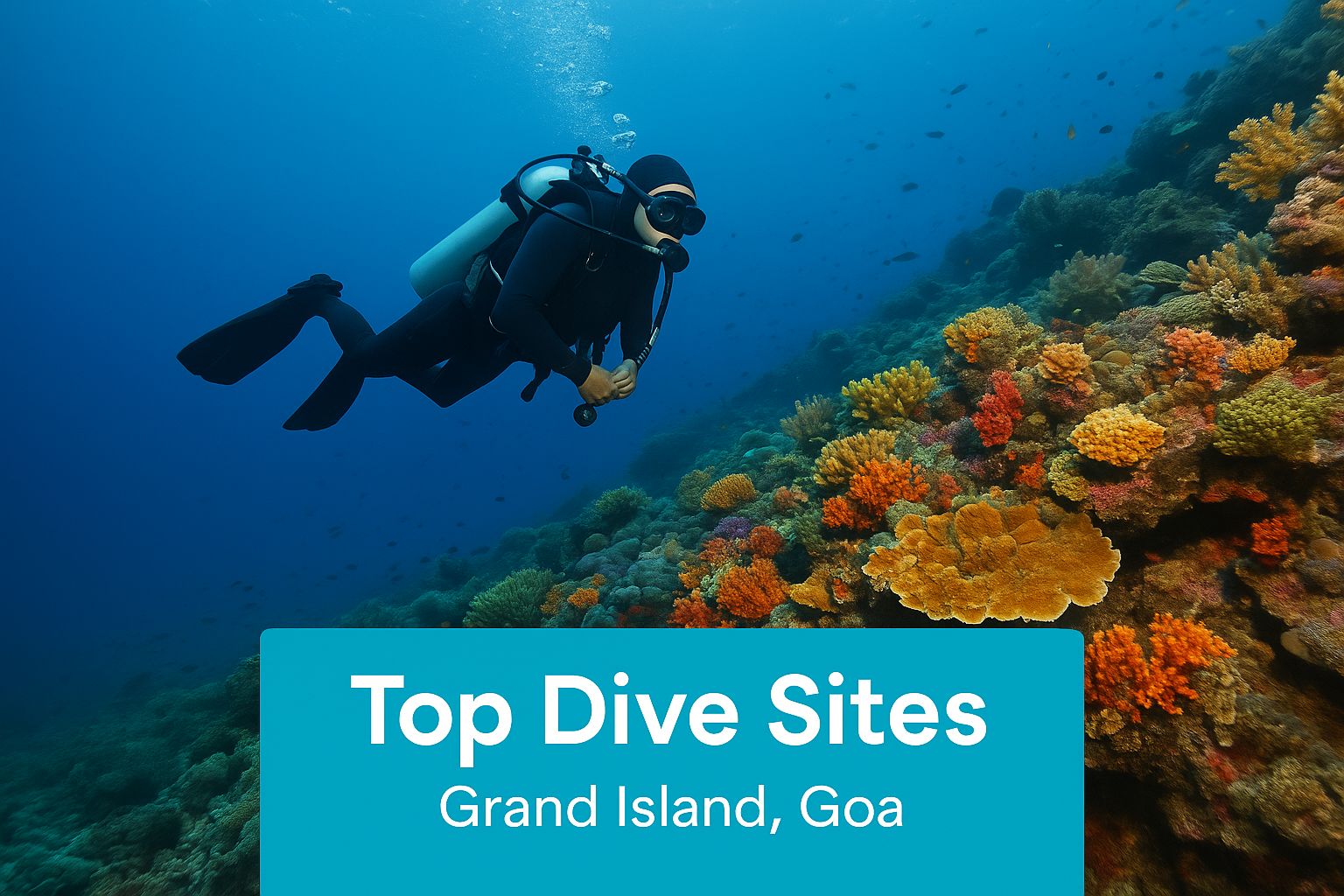 Infographic about grand island goa scuba diving
