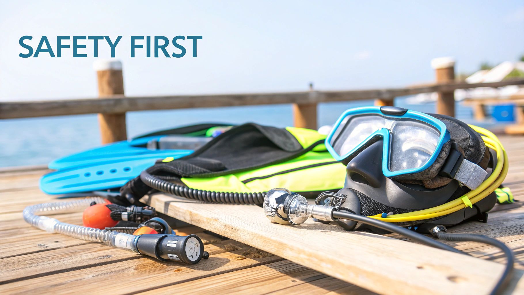 Scuba Diving Certification Goa: Your Complete Training Guide 6 A scuba diver signals 'okay' while surrounded by clear blue water and sunlight in Goa.