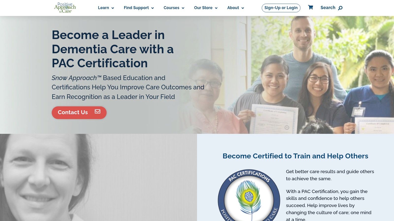 Positive Approach to Care (Teepa Snow) – PAC Certifications & Champion Courses