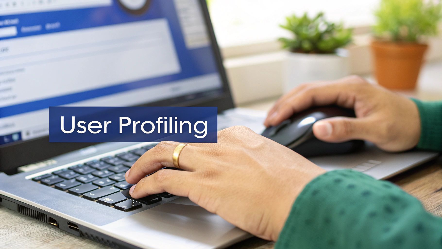 An underwriter analyzing risk data on a computer screen