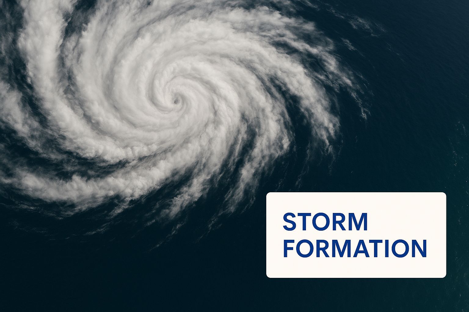 Infographic about how does a hurricane looks like