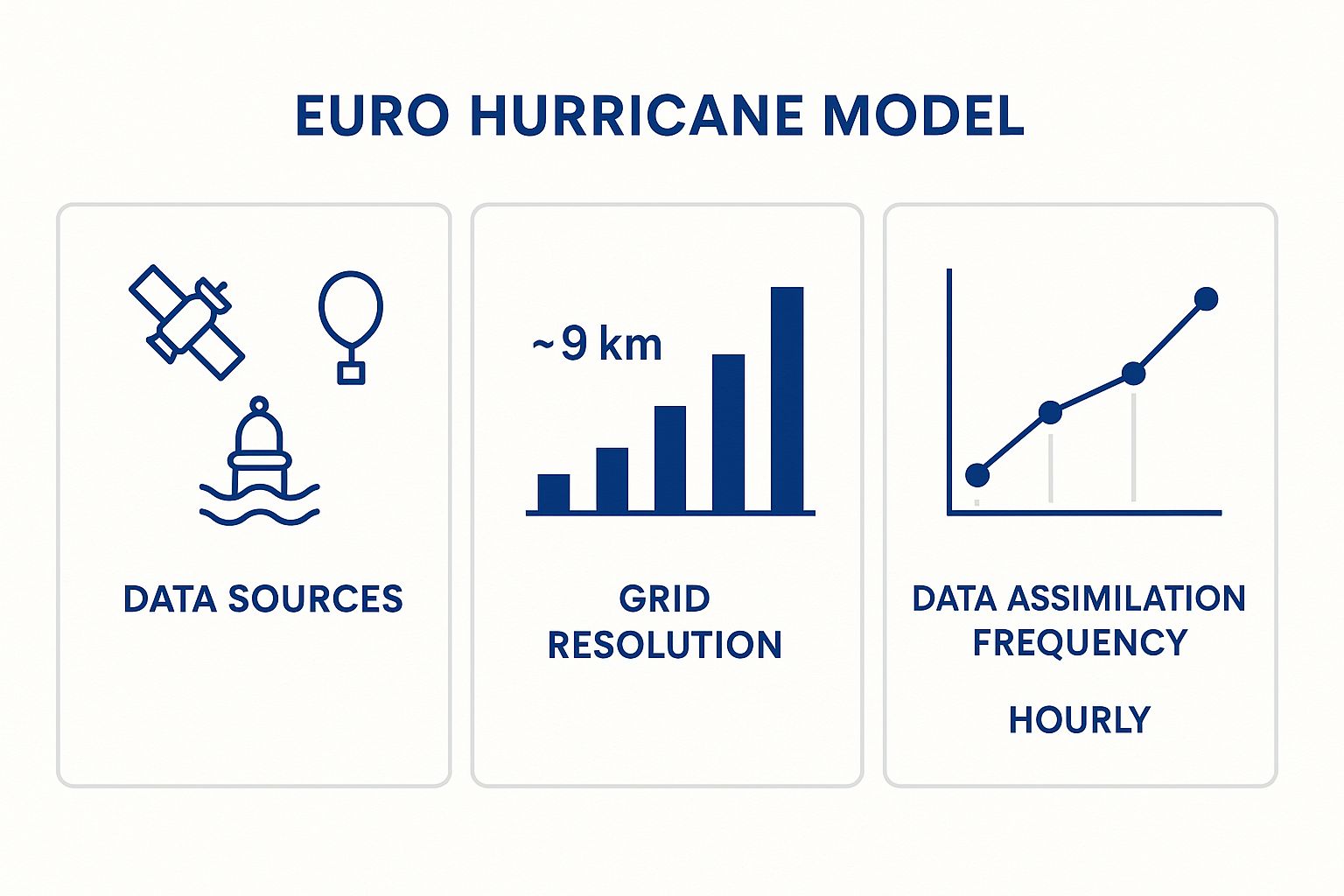 Infographic about euro hurricane model