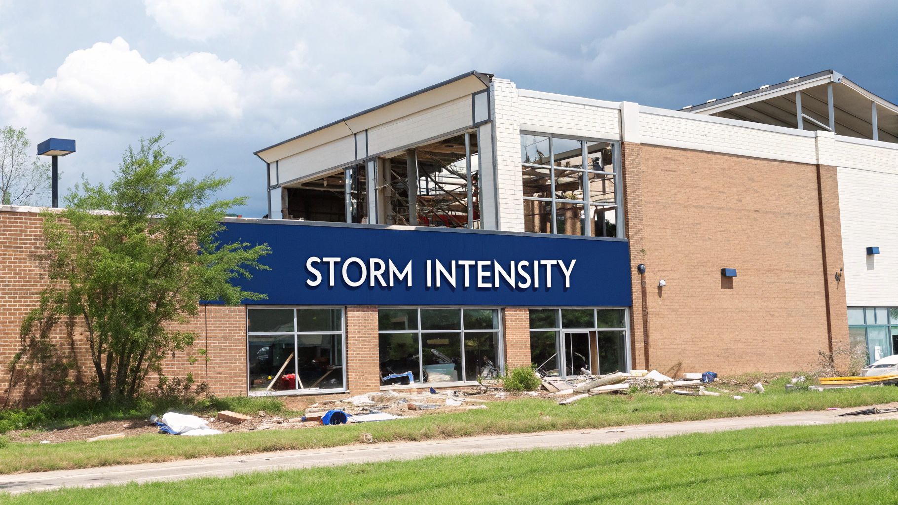 Hurricane viewed from space, showing its massive swirling cloud structure.