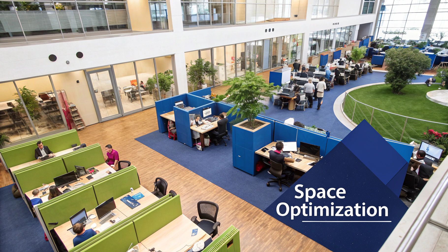 Infographic showcasing the benefits of Space Optimization and Utilization Analysis