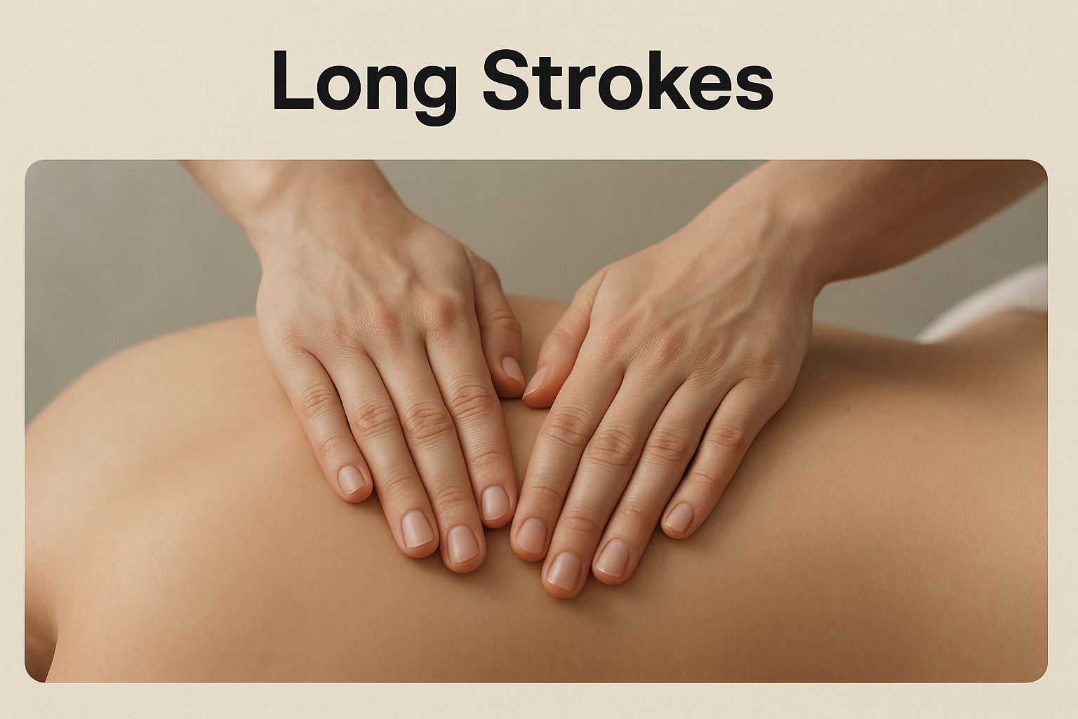 Infographic about how to give a sensual massage