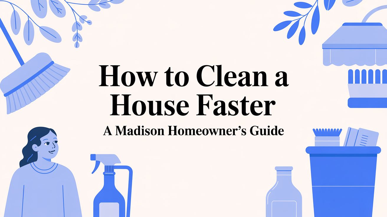 How to Clean a House Faster: A Madison Homeowner's Guide