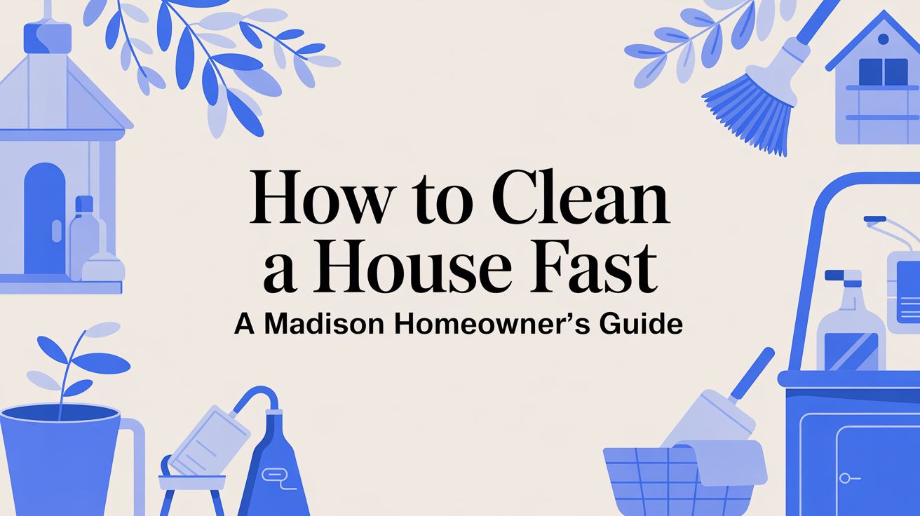 How to Clean a House Fast A Madison Homeowner’s Guide